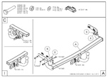 Фаркоп оцинкованный Galia для Citroen C3 Picasso (2009-2021)