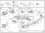 Фаркоп оцинкованный Galia для Citroen C4 Picasso (2013-2021)