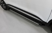 Пороги алюминиевые Slim Line Silver Chery Tiggo 7 PRO (2020-2023)