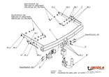 Фаркоп Imiola c быстросъемным шаром для Ford Mondeo седан/универсал (2007-2010)