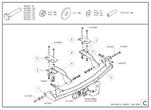 Фаркоп оцинкованный с быстросъемным шаром Galia для FIAT Grande Punto (2005-2012)