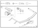 Фаркоп оцинкованный с быстросъемным шаром Galia для Ford Focus хетчбек (2004-2011)