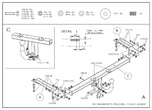 Фаркоп оцинкованный Galia для FIAT Grande Punto (2005-2010)