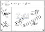 Фаркоп оцинкованный Galia для Ford Transit Custom (2012-2021)