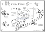 Фаркоп оцинкованный Galia для Mazda BT50 (2012-)