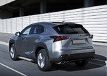 Пороги алюминиевые Silver new Lexus NX (2014-2019)