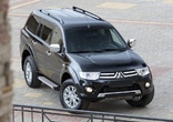 Пороги алюминиевые Silver new Mitsubishi Pajero Sport  (2008-2016)