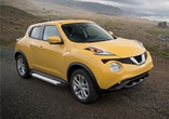 Пороги алюминиевые Silver new Nissan Juke, FWD (2010-2016)