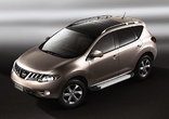 Пороги алюминиевые Silver new Nissan Murano (2009-2016)