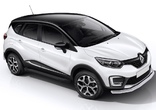 Пороги алюминиевые Black new Renault  Kaptur (2016-2020)