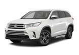 Пороги алюминиевые Silver Toyota Highlander (2014-2019)