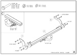 Фаркоп оцинкованный с быстросъемным шаром Galia для Hyundai Matrix (2001-2008)