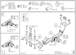 Фаркоп оцинкованный Galia для Honda CR-V (2002-2007)