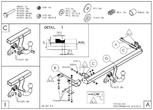 Фаркоп оцинкованный Galia для Honda Jazz (2002-2008)