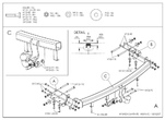 Фаркоп оцинкованный Galia для Hyundai Santa Fe (2006-2012)