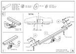 Фаркоп оцинкованный Galia для Hyundai i30 универсал (2007-2012)