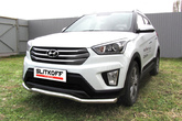 Защита переднего бампера d57 волна Hyundai Creta 4WD (2016-2021)