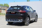 Защита заднего бампера d57+d42 Haval F7x (2019-2021)