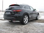 Защита заднего бампера d57 Infiniti FX35/FX50 (2008-2014)