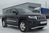 Пороги труба d63 вариант 1 RUSSTAL Jeep Grand Cherokee (2012-2022)