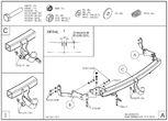 Фаркоп оцинкованный Galia для Kia Sorento (2002-2009)