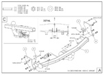 Фаркоп оцинкованный с быстросъемным шаром Galia для Kia Ceed универсал (2006-2012)