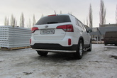 Защита заднего бампера d57 Kia Sorento (2013-2015)