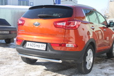 Защита заднего бампера d57 Kia Sportage (2010-2016)