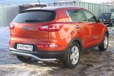 Защита заднего бампера d57 волна Kia Sportage (2010-2016)