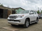 Защита переднего бампера d76+d57 двойная короткая Lexus GX 460 (2010-2013)