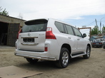 Защита заднего бампера d76+d42 двойная Lexus GX 460 (2010-2013)