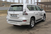 Защита заднего бампера d76 радиусная Lexus GX 460 (2013-2020)