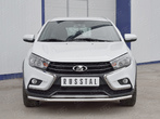Защита переднего бампера d42 секции RUSSTAL Lada Vesta sw cross (2017-2024)