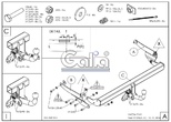 Фаркоп оцинкованный с быстросъемным шаром Galia для Mazda CX-5 (2012-2026)