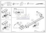 Фаркоп оцинкованный Galia для Mazda 3 хетчбек (2014-2019)