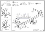 Фаркоп оцинкованный Galia для Mercedes E-Class s211 универсал (2002-2009)