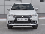 Защита переднего бампера d75х42 дуга RUSSTAL Mitsubishi ASX (2017-2019)