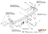Фаркоп Imiola для Nissan Primera универсал (2002-2007)