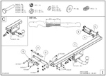 Фаркоп оцинкованный Galia для Nissan Juke 2WD (2011-2019)