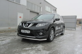 Защита переднего бампера d57 Nissan X-Trail (2015-2023)