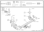 Фаркоп оцинкованный Galia для Opel Meriva (2003-2010)