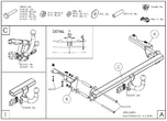 Фаркоп оцинкованный Galia для Opel Zafira (2005-2012)