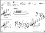 Фаркоп оцинкованный Galia для Opel Mokka (2012-)