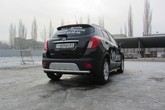 Защита заднего бампера d57 радиусная Opel Mokka (2013-2020)