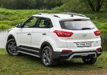 Защита заднего бампера d57 скоба Hyundai Creta (2016-2021)