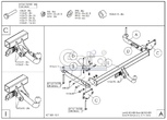 Фаркоп оцинкованный Galia для Land Rover Range Rover (2002-2013)