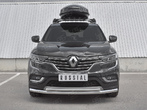 Защита переднего бампера d63 секции-d42 дуга RUSSTAL Renault Koleos (2017-2023)