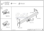 Фаркоп оцинкованный Galia для Suzuki Grand Vitara (1998-2005)