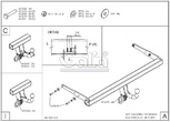 Фаркоп оцинкованный Galia для SEAT Alhambra (2010-2015)