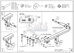 Фаркоп оцинкованный Galia для Subaru Forester (2013-2018)